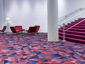 Flotex carpet in Vision Showtime Wonderlab 220002 flamingo sheet flooring